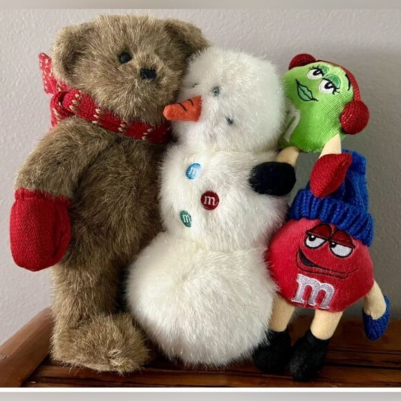 VINTAGE BOYDS BEARS X M&MS w/SNOWMAN~NWT~RARE - Picture 2 of 11